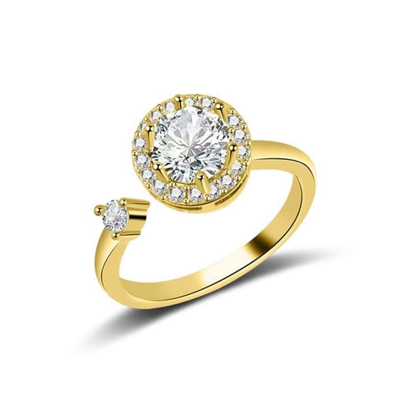 Anel De Ansiedade <Br>Diamante Anti-Ansiedade