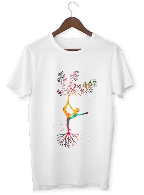 T-Shirt Zen <Br> Árvore Da Vida Multicolorida