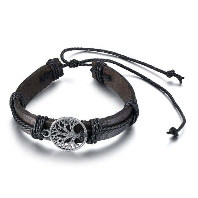Pulseira Anti-Stress <Br>Árvore Da Vida Em Pele