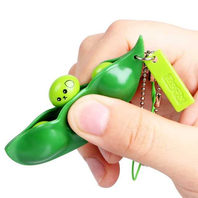 Porta-Chaves Anti-Stress <Br>Pequenas Ervilhas