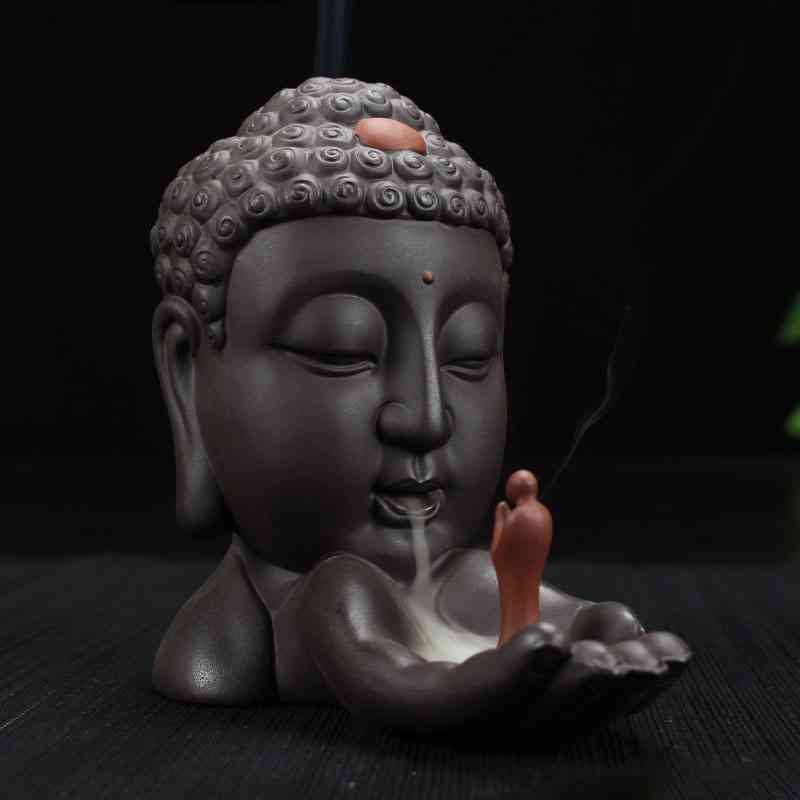 Suporte Para Incenso <Br>Cabeça De Buda